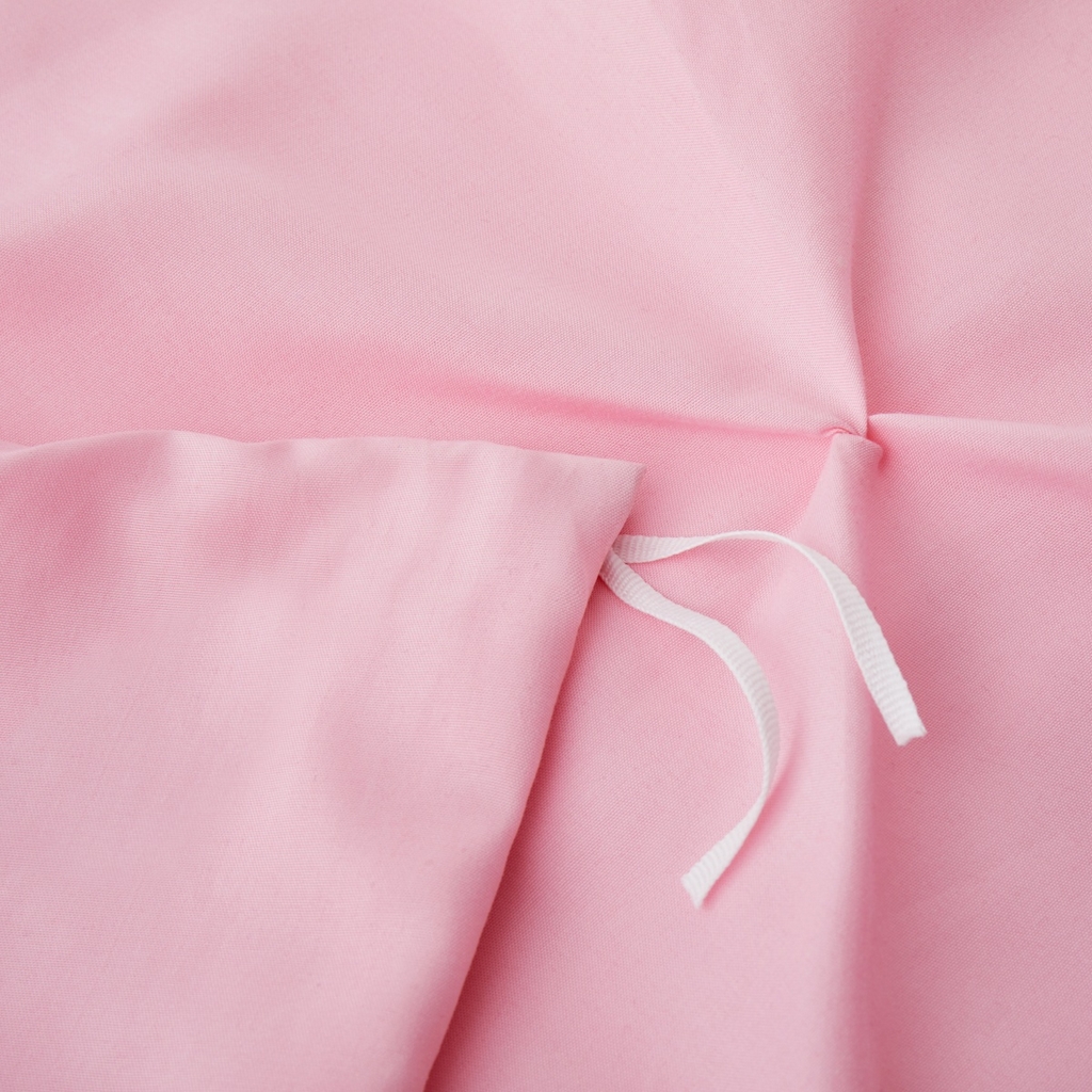 91家纺网 家纺一手货源 找家纺 子不语家纺2025新款跨境外贸手工揪花褶皱三件套亚马逊Temu速卖通Shein沃尔玛专供 粉色