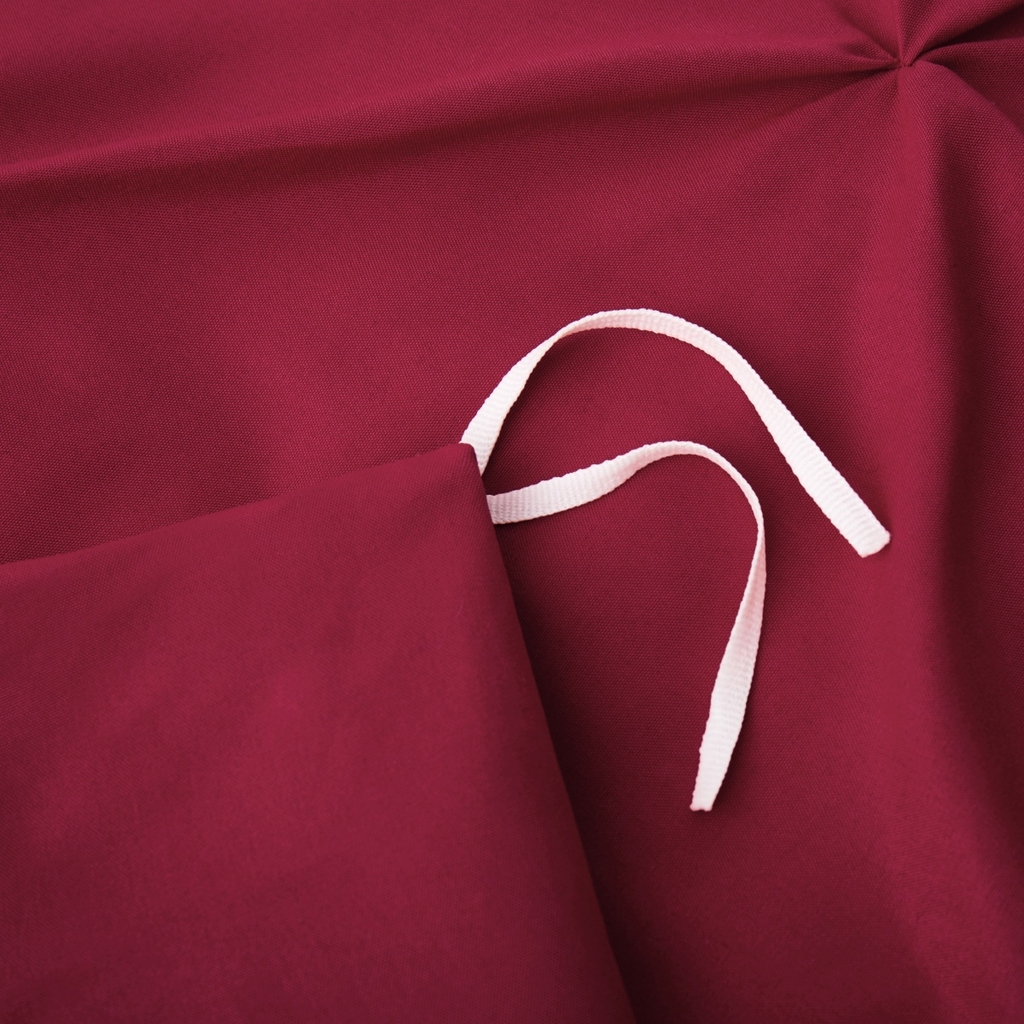 91家纺网 家纺一手货源 找家纺 子不语家纺2025新款跨境外贸手工揪花褶皱三件套亚马逊Temu速卖通Shein沃尔玛专供 酒红