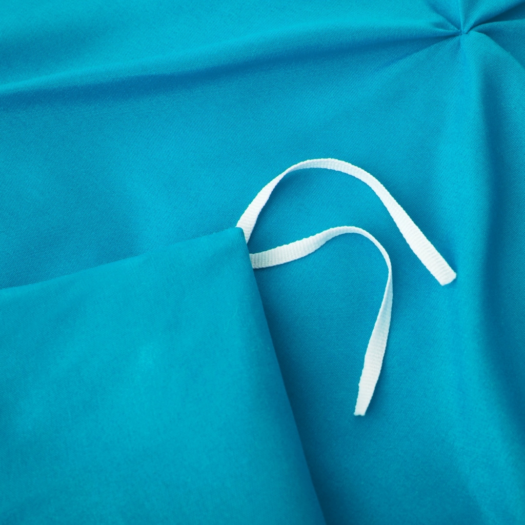 91家纺网 家纺一手货源 找家纺 子不语家纺2025新款跨境外贸手工揪花褶皱三件套亚马逊Temu速卖通Shein沃尔玛专供 蓝色