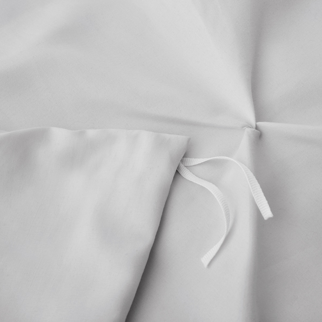 91家纺网 家纺一手货源 找家纺 子不语家纺2025新款跨境外贸手工揪花褶皱三件套亚马逊Temu速卖通Shein沃尔玛专供 浅灰