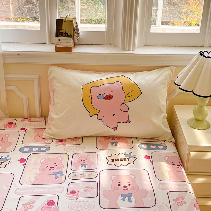 91家纺网 家纺一手货源 找家纺 一霖家纺 2025新款高克重云朵棉数码印花＋毛巾绣四件套