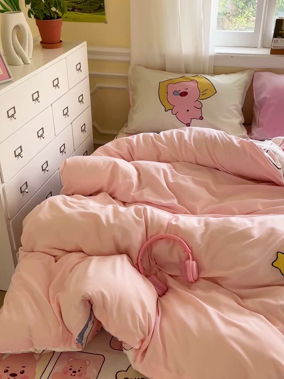 91家纺网 家纺一手货源 找家纺 一霖家纺 2025新款高克重云朵棉数码印花＋毛巾绣四件套