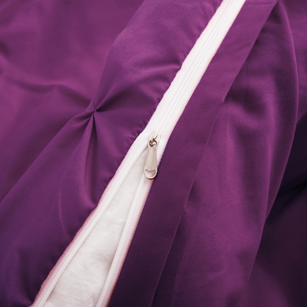 91家纺网 家纺一手货源 找家纺 子不语家纺2025新款跨境外贸 手工揪花褶皱三件套亚马逊Temu速卖 通Shein沃尔玛专供 紫色