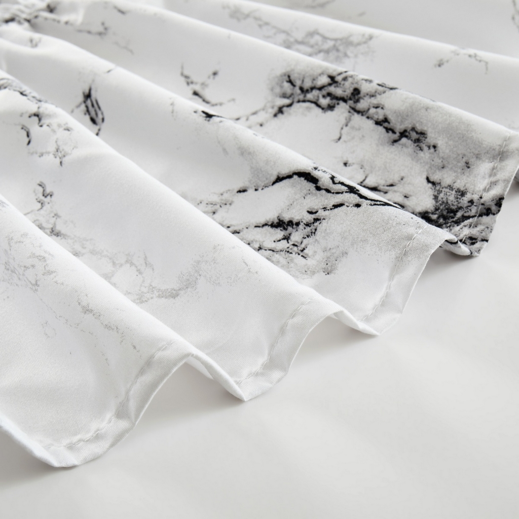 91家纺网 家纺一手货源 找家纺 子不语家纺 2025新款印花床裙 白大理石