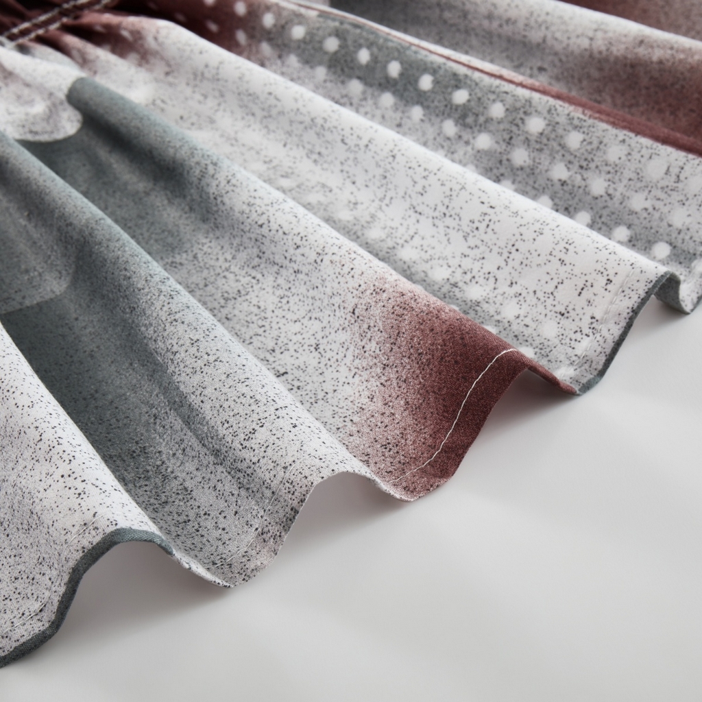 91家纺网 家纺一手货源 找家纺 子不语家纺 2025新款印花床裙 格彩人生