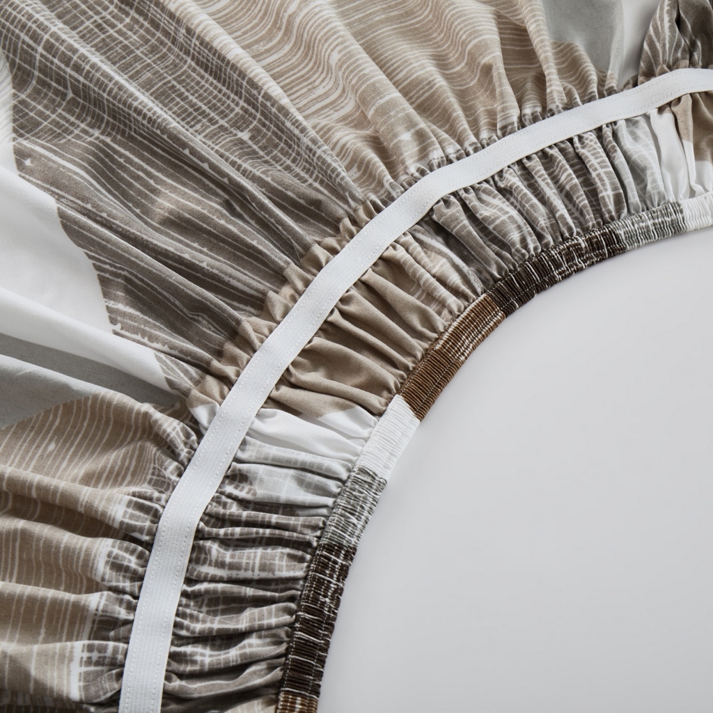 91家纺网 家纺一手货源 找家纺 子不语家纺 2025新款印花床裙 几何图形