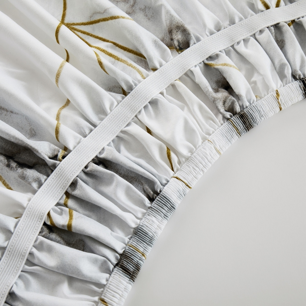 91家纺网 家纺一手货源 找家纺 子不语家纺 2025新款印花床裙 轻奢大理石