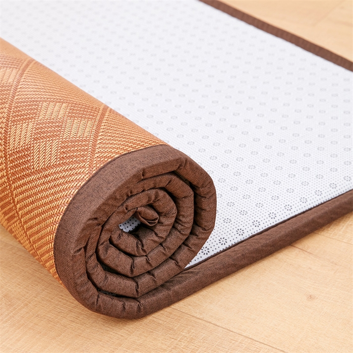 91家纺网 家纺一手货源 找家纺 北辰 2025新款凉席多功能地垫床垫床边垫打地铺神器 藤编地垫-罗马格调