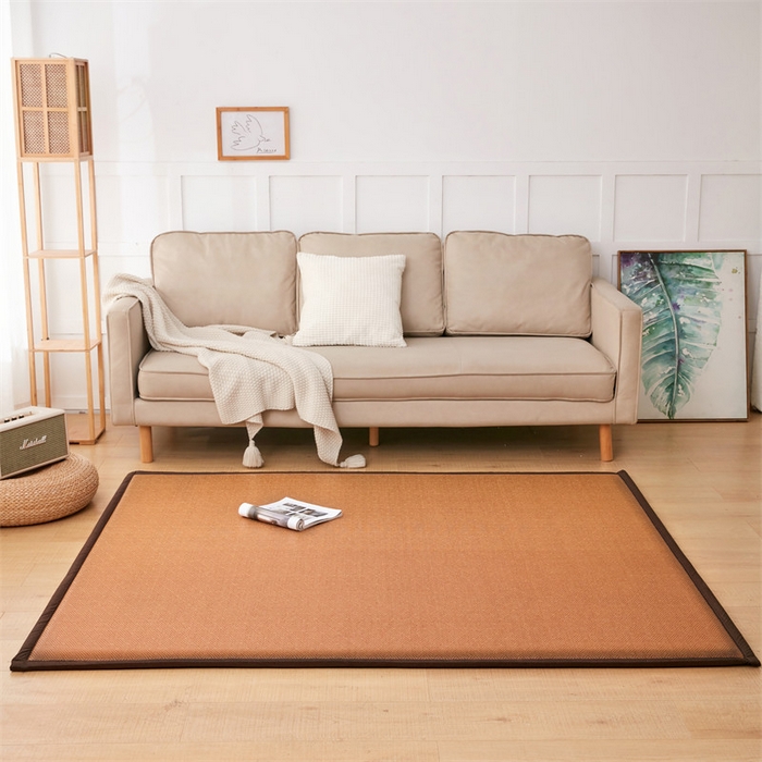 91家纺网 家纺一手货源 找家纺 北辰 2025新款凉席多功能地垫床垫床边垫打地铺神器 藤编地垫-青春岁月