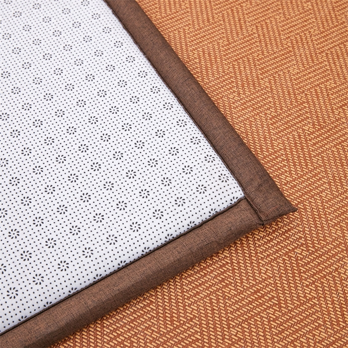 91家纺网 家纺一手货源 找家纺 北辰 2025新款凉席多功能地垫床垫床边垫打地铺神器 藤编地垫-青春岁月