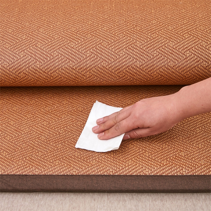 91家纺网 家纺一手货源 找家纺 北辰 2025新款凉席多功能地垫床垫床边垫打地铺神器 藤编地垫-青春岁月