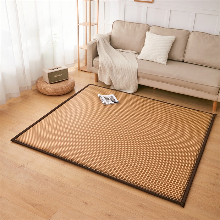 91家纺网 家纺一手货源 找家纺 北辰 2025新款凉席多功能地垫床垫床边垫打地铺神器 藤编地垫-花样年华