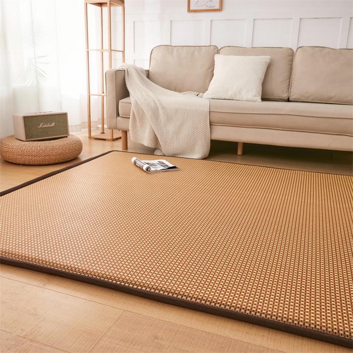 91家纺网 家纺一手货源 找家纺 北辰 2025新款凉席多功能地垫床垫床边垫打地铺神器 藤编地垫-花样年华