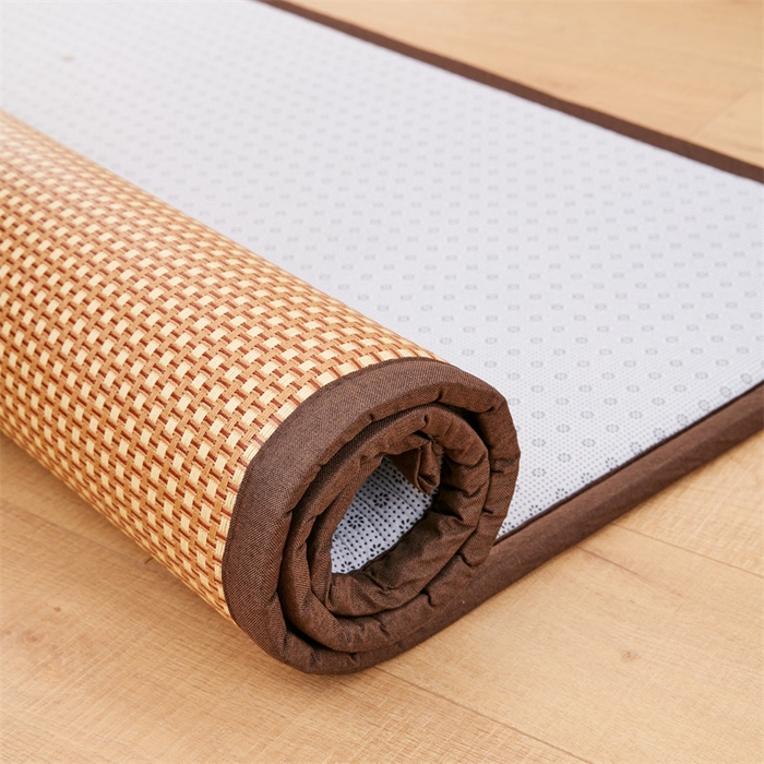 91家纺网 家纺一手货源 找家纺 北辰 2025新款凉席多功能地垫床垫床边垫打地铺神器 藤编地垫-花样年华