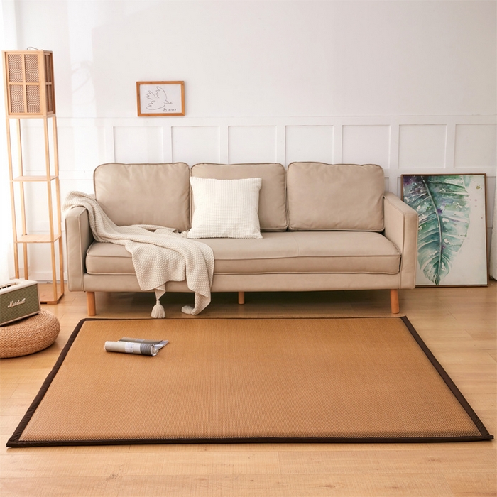 91家纺网 家纺一手货源 找家纺 北辰 2025新款凉席多功能地垫床垫床边垫打地铺神器 藤编地垫-流金岁月