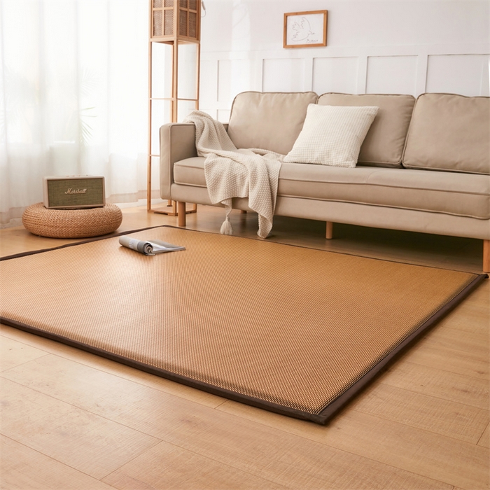 91家纺网 家纺一手货源 找家纺 北辰 2025新款凉席多功能地垫床垫床边垫打地铺神器 藤编地垫-流金岁月
