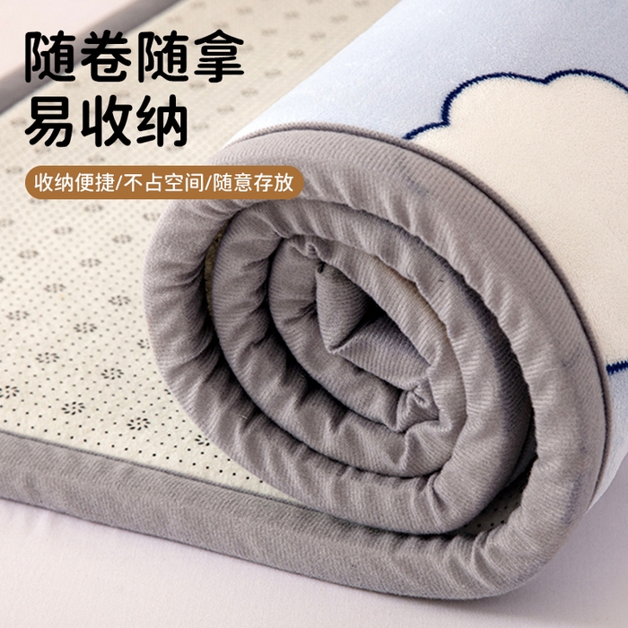 91家纺网 家纺一手货源 找家纺 北辰 2025新款凉席多功能地垫床垫床边垫打地铺神器 牛奶绒地垫-太空遨游
