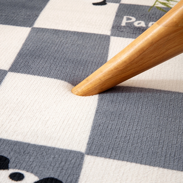 91家纺网 家纺一手货源 找家纺 北辰 2025新款凉席多功能地垫床垫床边垫打地铺神器 牛奶绒地垫-熊猫灰