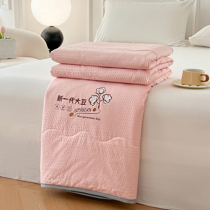 91家纺网 家纺一手货源 找家纺 （总）VIP被业 2025新款新一代大豆泡泡纱夏被水洗棉大豆夏被