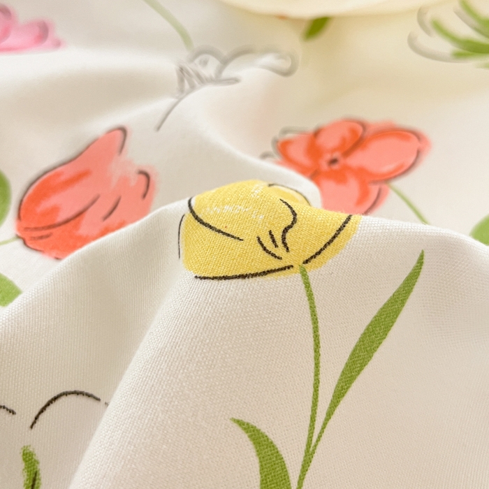 91家纺网 家纺一手货源 找家纺 简冠家纺 2026直播爆款北欧风亲肤植物羊绒磨毛四件套 花房