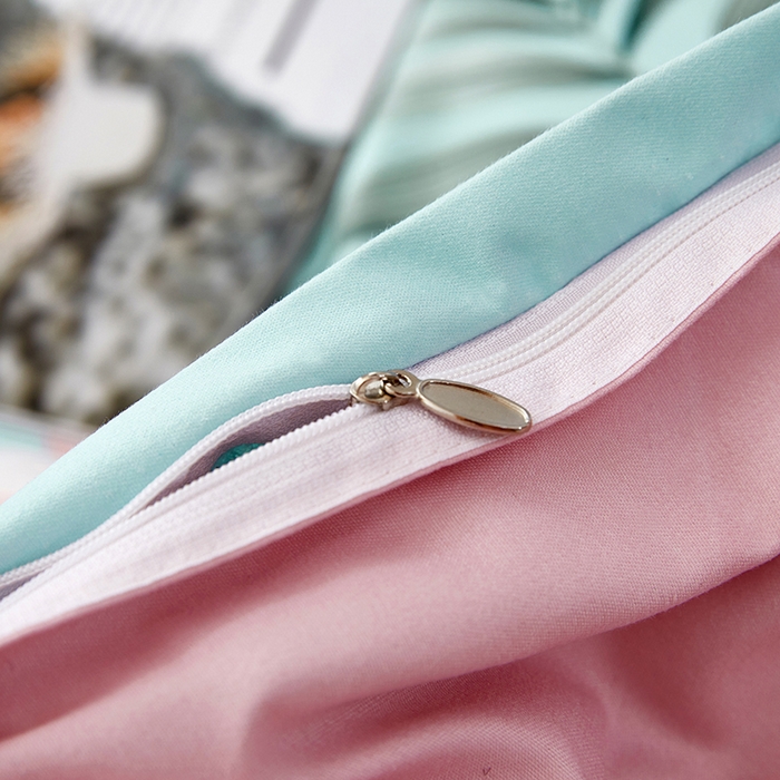 91家纺网 家纺一手货源 找家纺 简冠家纺 2025直播爆款北欧风亲肤植物羊绒磨毛四件套 花美夺艳-兰