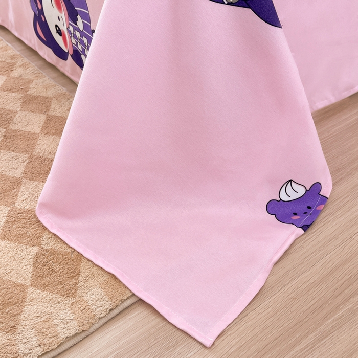 91家纺网 家纺一手货源 找家纺 简冠家纺 2025直播爆款北欧风亲肤植物羊绒磨毛四件套 宝贝猫咪