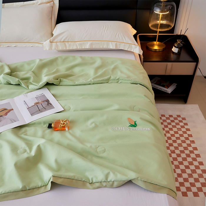 91家纺网 家纺一手货源 找家纺 （总）VIP被业 2025新款玉米大豆夏被被套二合一