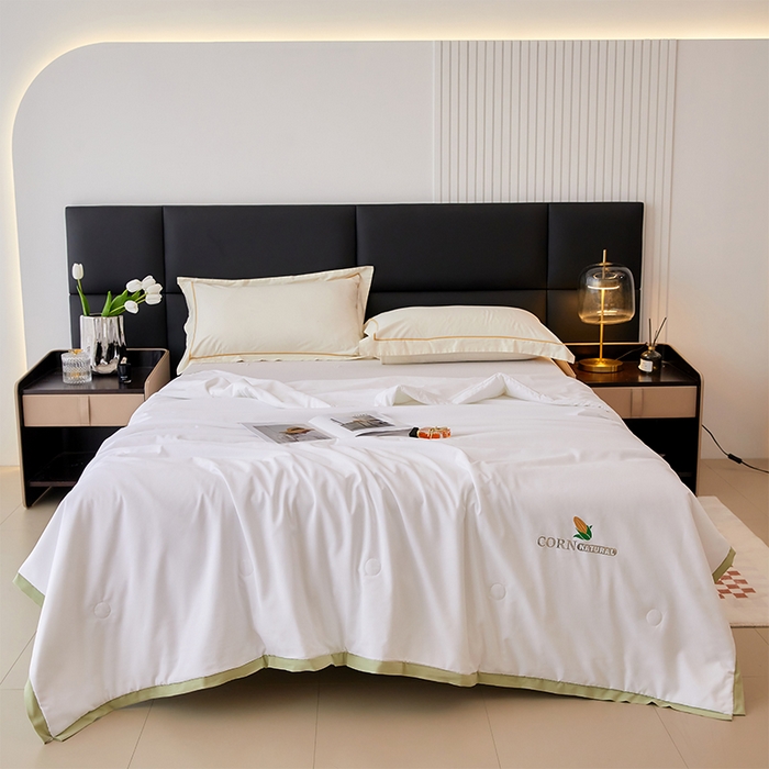 91家纺网 家纺一手货源 找家纺 （总）VIP被业 2025新款玉米大豆夏被被套二合一