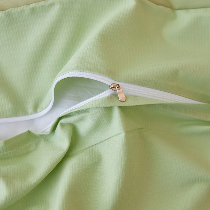 91家纺网 家纺一手货源 找家纺 VIP被业 2025新款玉米大豆夏被被套二合一 豆蔻绿