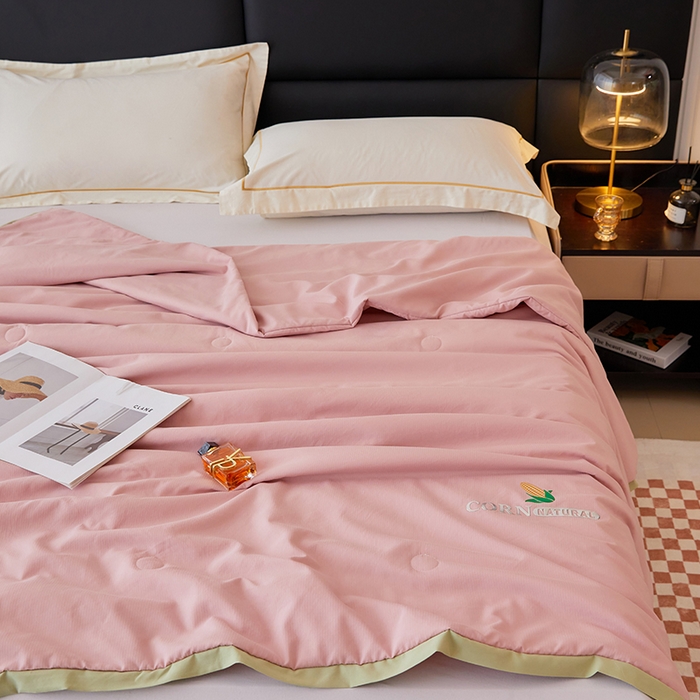 91家纺网 家纺一手货源 找家纺 VIP被业 2025新款玉米大豆夏被被套二合一 浪漫玉