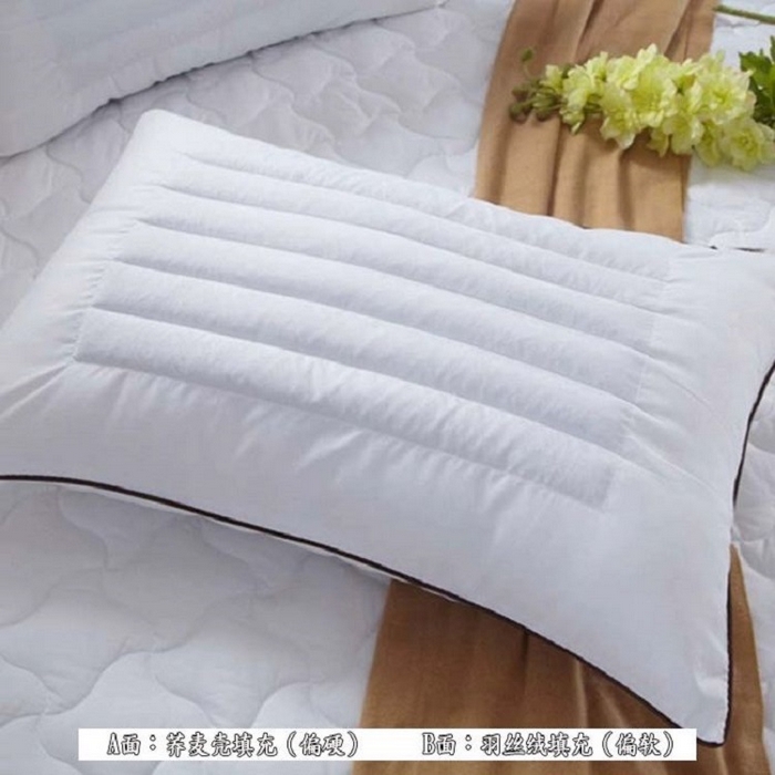 91家纺网 家纺一手货源 找家纺 （总）怡薇格枕芯2025新款磨毛荞麦枕头软硬两用枕芯