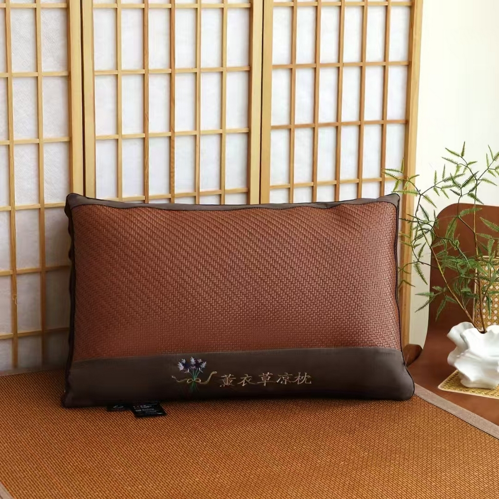 91家纺网 家纺一手货源 找家纺 云熙枕业 2025年新款薰衣草夏凉枕枕芯枕头 卡其色 48x74cm一只