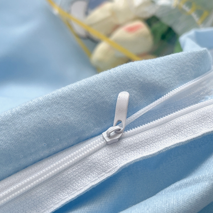 91家纺网 家纺一手货源 找家纺 简冠家纺 2025直播爆款北欧风亲肤植物羊绒磨毛四件套 太空兔