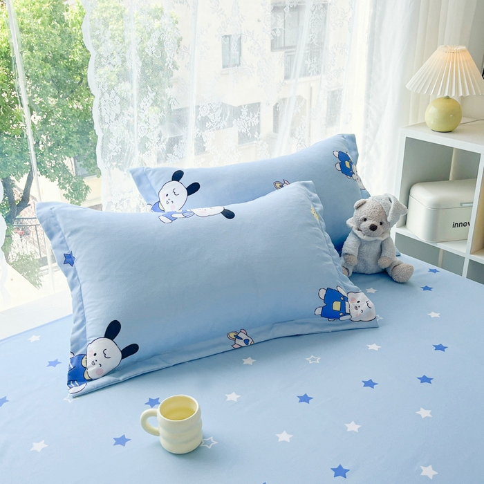 91家纺网 家纺一手货源 找家纺 简冠家纺 2025直播爆款北欧风亲肤植物羊绒磨毛四件套 太空兔