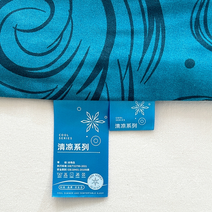 91家纺网 家纺一手货源 找家纺 VIP被业 2025新款外贸印花夏被 蓝色妖姬