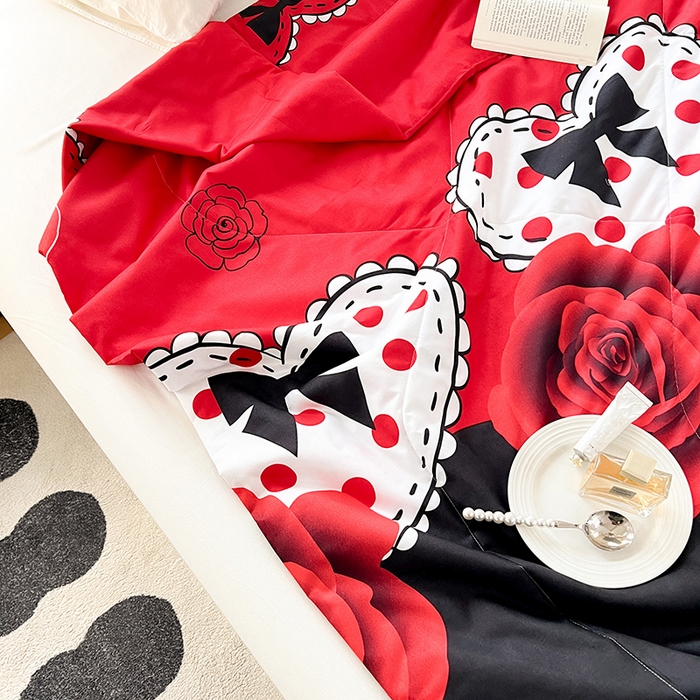 91家纺网 家纺一手货源 找家纺 VIP被业 2025新款外贸印花夏被 热恋