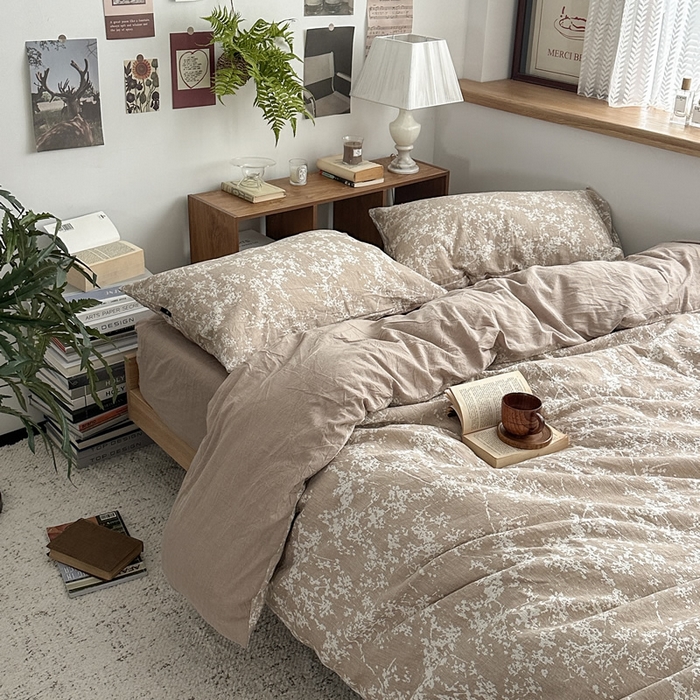 91家纺网 家纺一手货源 找家纺 （总）柚可家居 2024新款三层纱浮雕提花四件套（送手提袋）