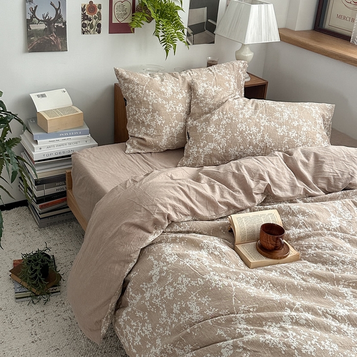 91家纺网 家纺一手货源 找家纺 （总）柚可家居 2024新款三层纱浮雕提花四件套（送手提袋）