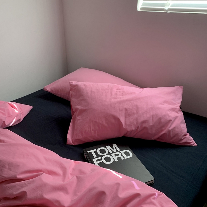 91家纺网 家纺一手货源 找家纺 （总）柚可家居 2025新款40支色织水洗棉四件套-维密