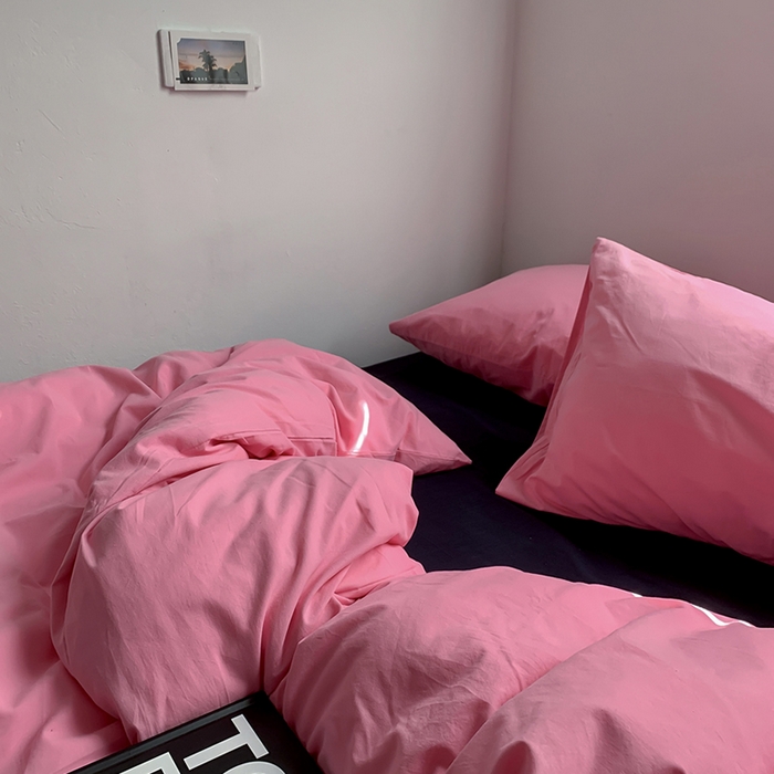 91家纺网 家纺一手货源 找家纺 （总）柚可家居 2025新款40支色织水洗棉四件套-维密