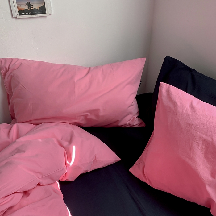 91家纺网 家纺一手货源 找家纺 （总）柚可家居 2025新款40支色织水洗棉四件套-维密