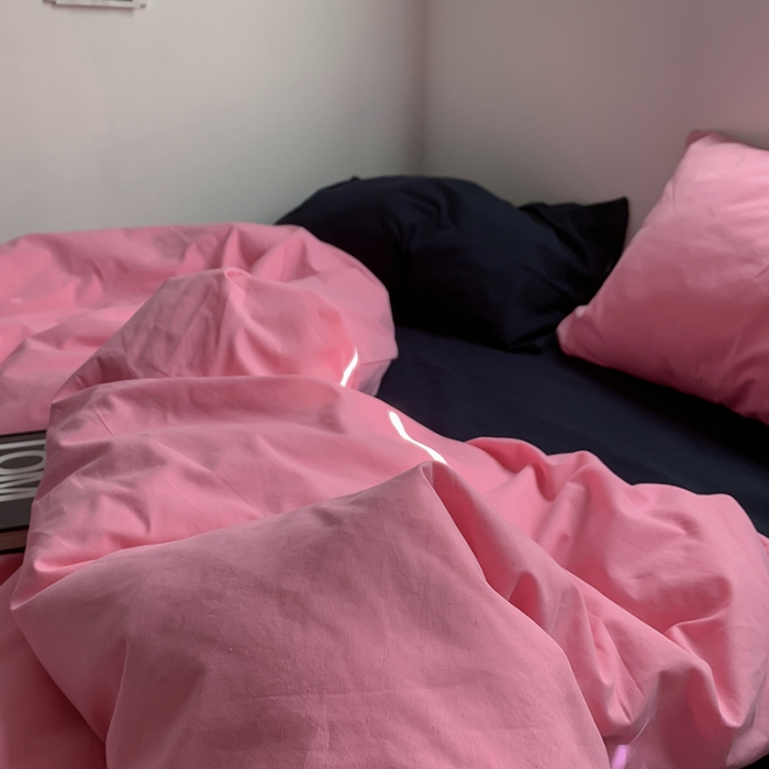 91家纺网 家纺一手货源 找家纺 （总）柚可家居 2025新款40支色织水洗棉四件套-维密