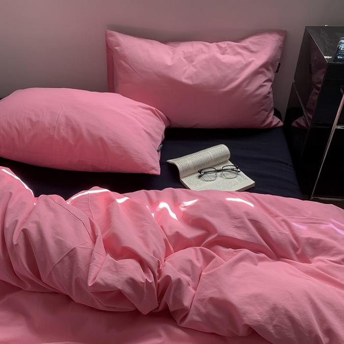 91家纺网 家纺一手货源 找家纺 （总）柚可家居 2025新款40支色织水洗棉四件套-维密