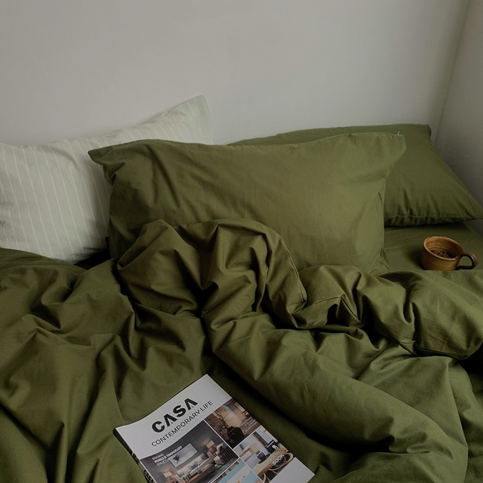 91家纺网 家纺一手货源 找家纺 （总）柚可家居 2025新款色织水洗棉四件套-米罗