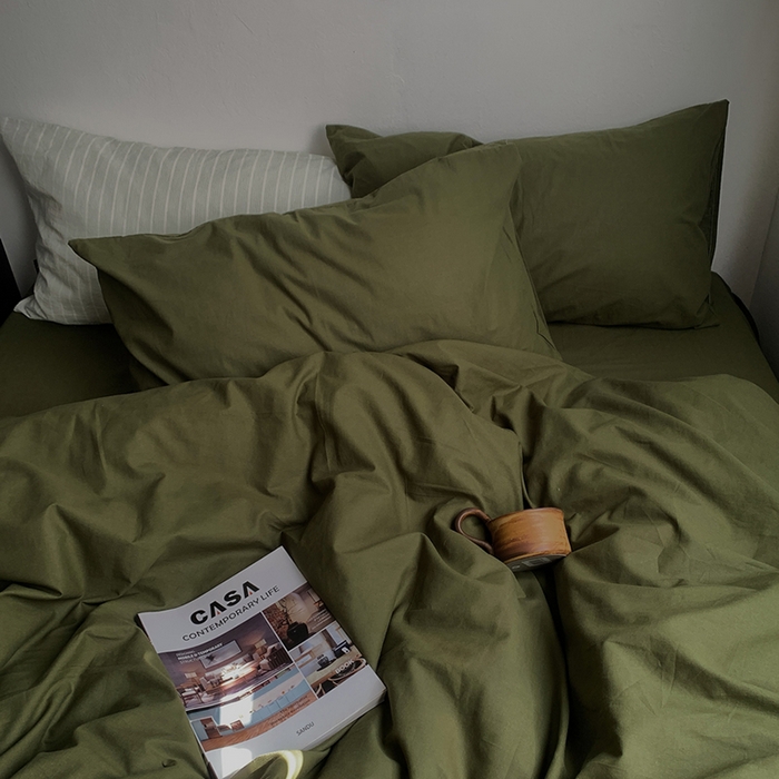 91家纺网 家纺一手货源 找家纺 （总）柚可家居 2025新款色织水洗棉四件套-米罗