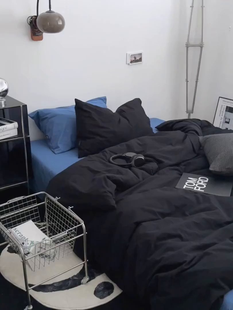 91家纺网 家纺一手货源 找家纺 （总）柚可家居 2024新款40支色织水洗棉四件套-乌苏