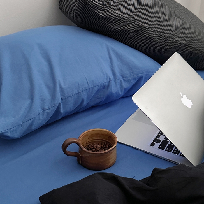 91家纺网 家纺一手货源 找家纺 （总）柚可家居 2024新款40支色织水洗棉四件套-乌苏