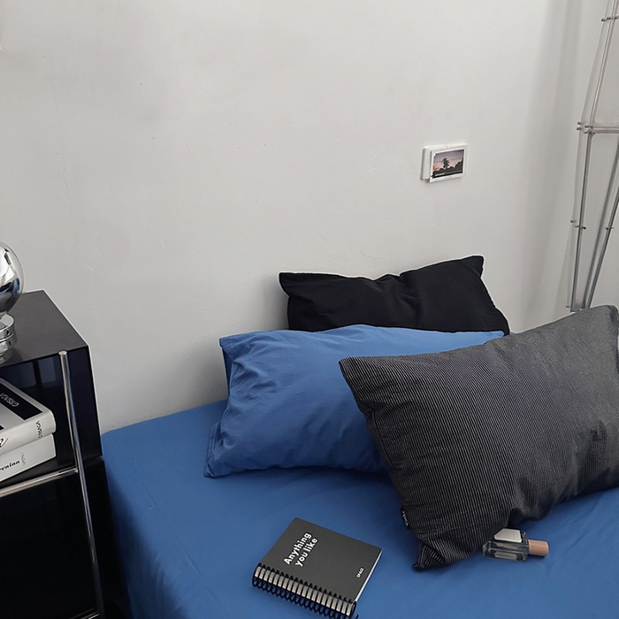 91家纺网 家纺一手货源 找家纺 （总）柚可家居 2024新款40支色织水洗棉四件套-乌苏