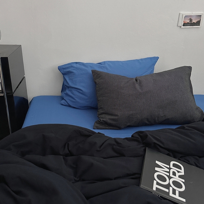 91家纺网 家纺一手货源 找家纺 （总）柚可家居 2024新款40支色织水洗棉四件套-乌苏