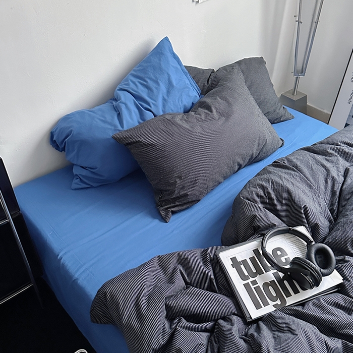 91家纺网 家纺一手货源 找家纺 （总）柚可家居 2024新款40支色织水洗棉四件套-伯佳